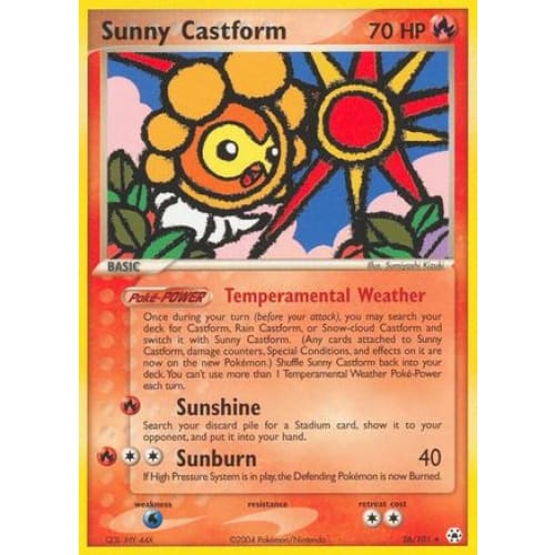 Sunny Castform (026/101) Rare Classic Reverse Holofoil