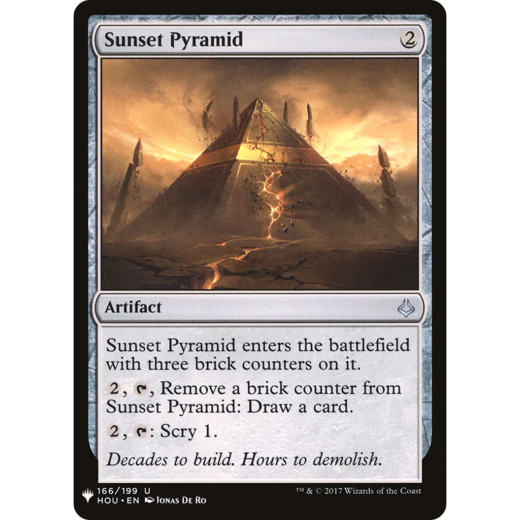 Sunset Pyramid (PLST-HOU-166) - Single