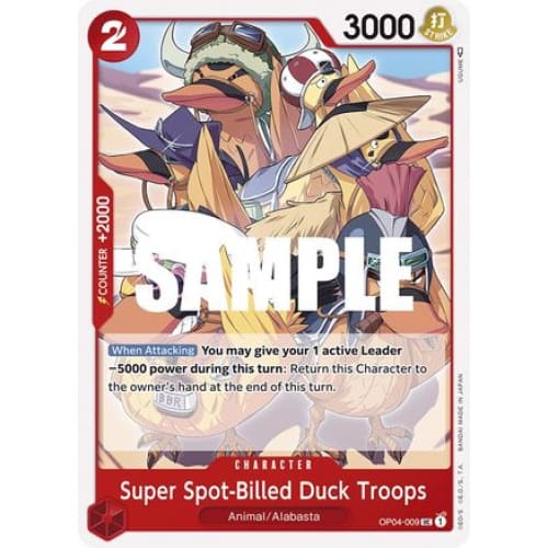 Super Spot-Billed Duck Troops OP04-009 UC Kingdoms
