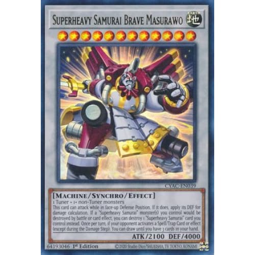Superheavy Samurai Brave Masurawo - CYAC-EN039 Ultra Rare