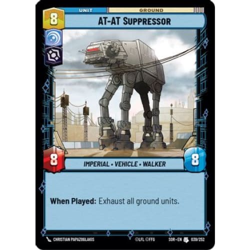 AT-AT Suppressor (039/252) - Spark of Rebellion Foil