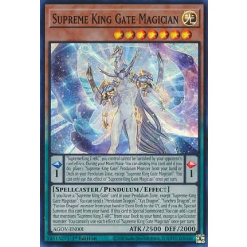 Supreme King Gate Magician - AGOV-EN001 Super Rare 1st