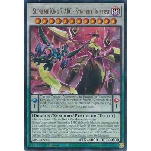 Supreme King Z-ARC - Synchro Universe - MP25-EN207 Ultra