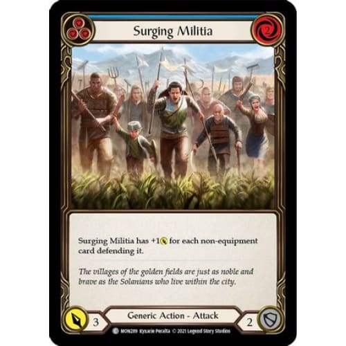 Surging Militia (Blue) (MONARCH) Unlimited Edition Rainbow