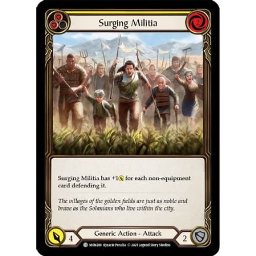 Surging Militia (Yellow) (MONARCH) 1st Edition - Single