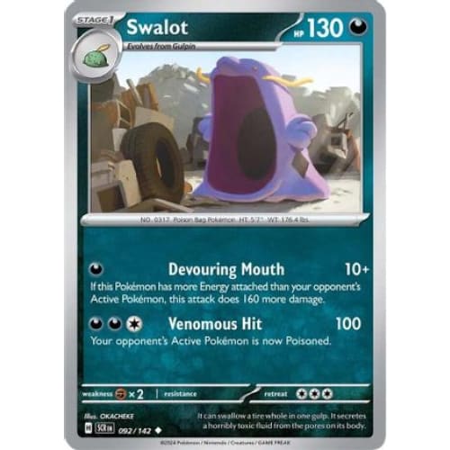 Swalot (92) Uncommon Reverse Holofoil - Single