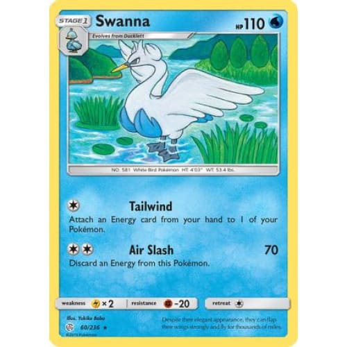 Swanna (060/236) Rare Classic Reverse Holofoil - Single