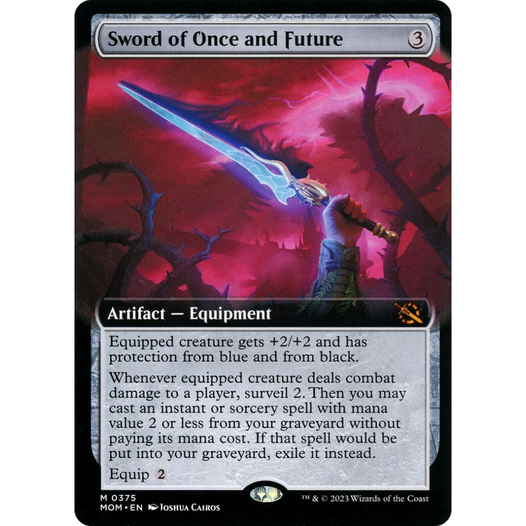 Sword of Once and Future (MOM-375): (Extended Art) Foil