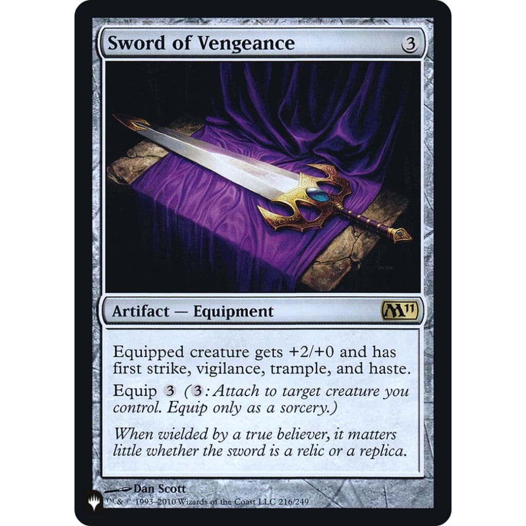 Sword of Vengeance (PLST-M11-216) Foil - Single