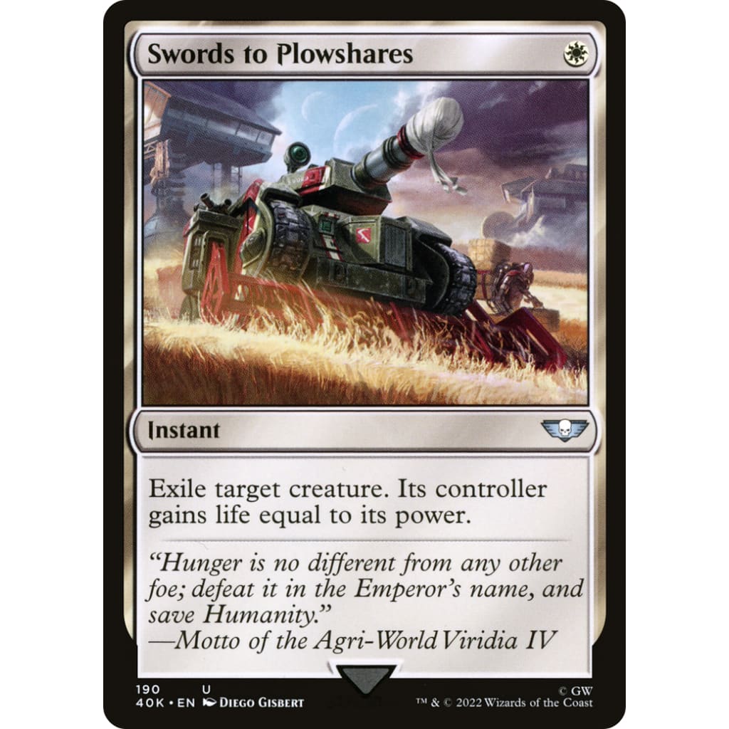 Swords to Plowshares (40K-190) - Single