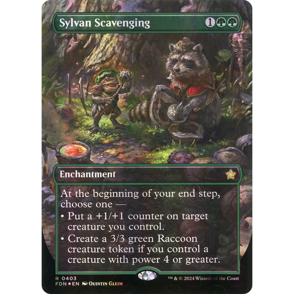 Sylvan Scavenging (FDN-403) (Borderless) Foil - Single