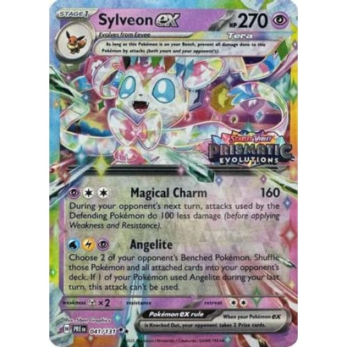 Sylveon ex - 041/131 (Prismatic Evolutions Stamp) (41)