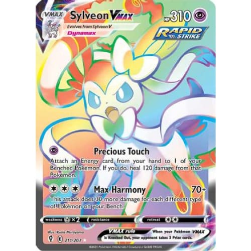 Sylveon VMAX (211/203) Holo Rare Holofoil - Single