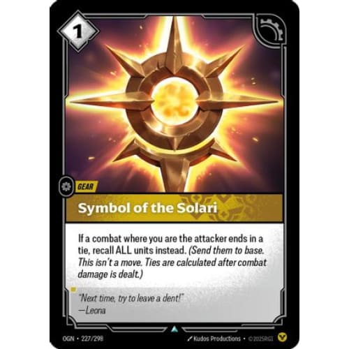 Symbol of the Solari (227/298) - Origins - Single
