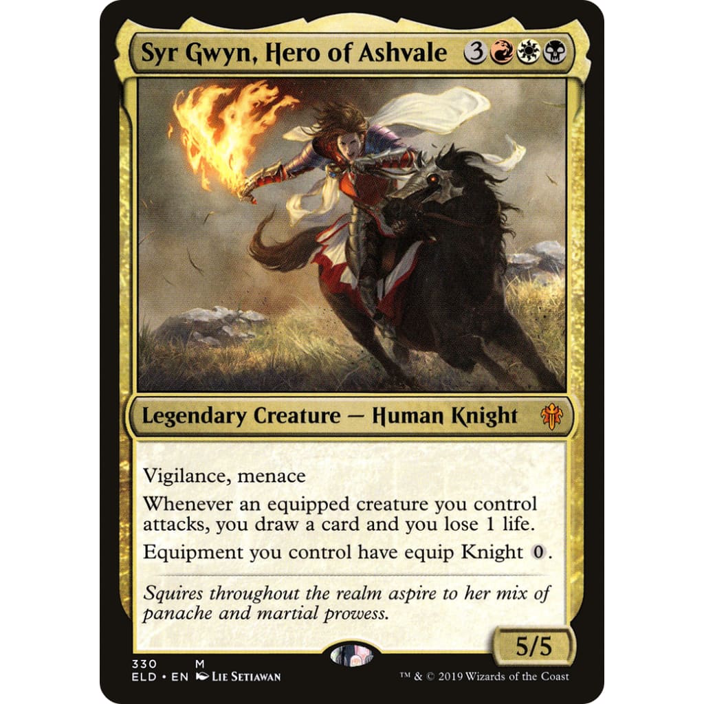 Syr Gwyn Hero of Ashvale (ELD-330) Foil - Single