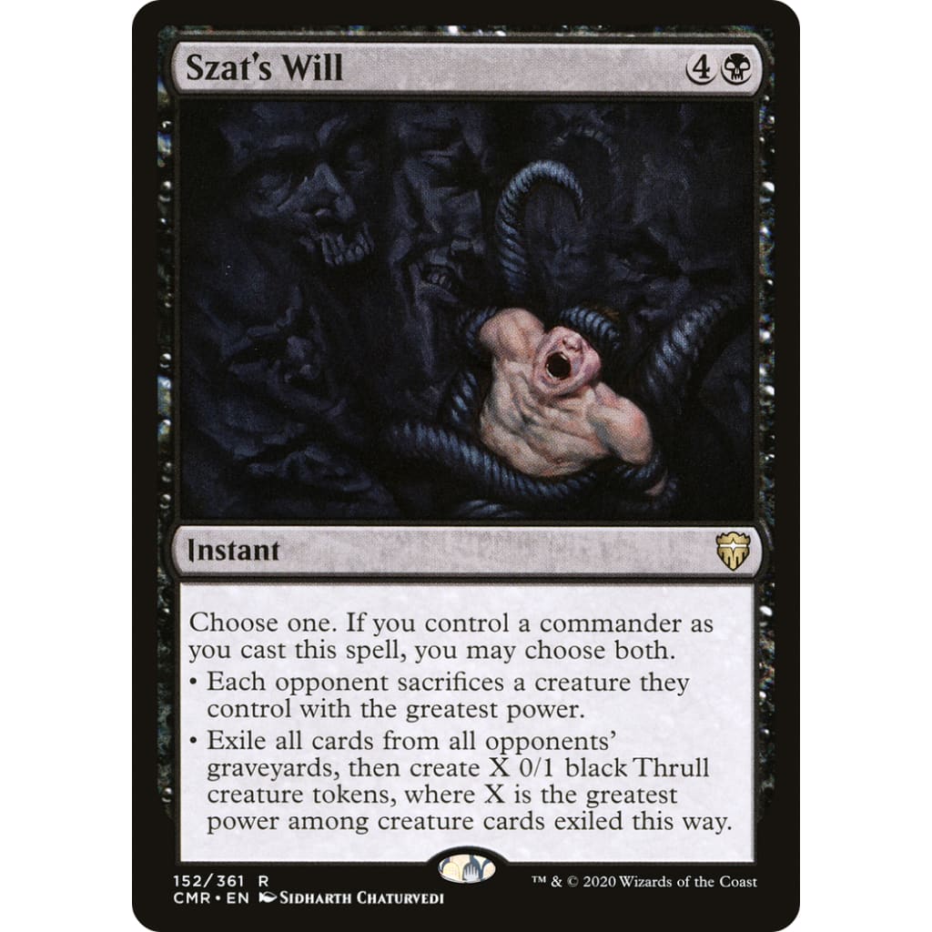Szat’s Will (CMR-152) Foil - Single
