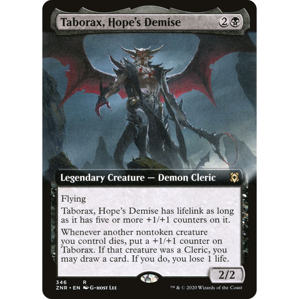 Taborax Hope’s Demise (ZNR-346): (Extended Art) Foil