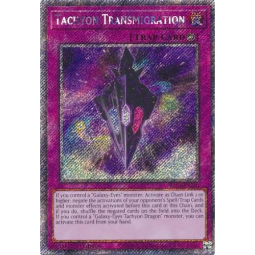 Tachyon Transmigration (Platinum Secret Rare) - RA04-EN220