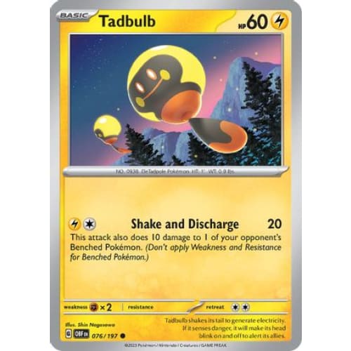Tadbulb 076/197 (76) Common Reverse Holofoil - Single