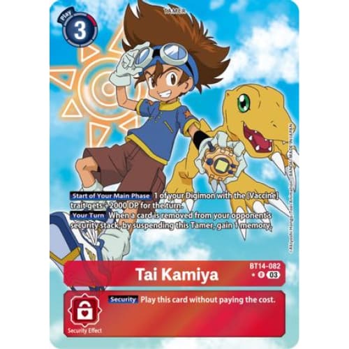 Tai Kamiya (Alternate Art) - BT14-082 - Rare Foil - Single