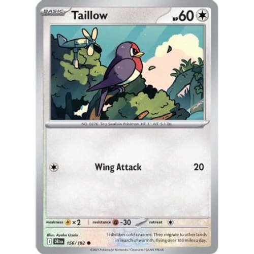 Taillow (156) Common Reverse Holofoil - Single