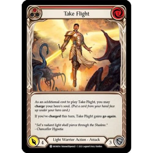 Take Flight (Red) (MONARCH) 1st Edition Rainbow Foil