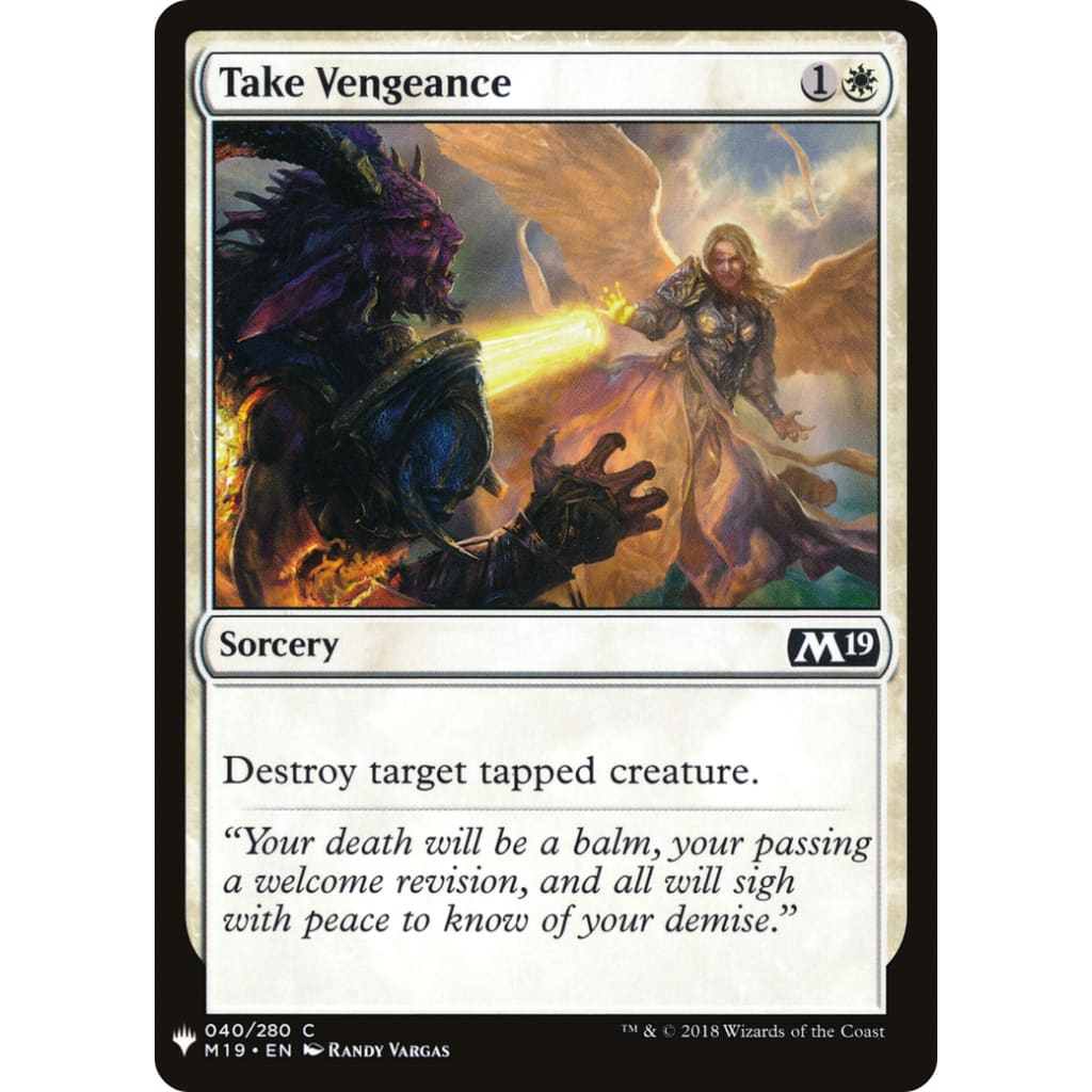Take Vengeance (PLST-M19-40) - Single