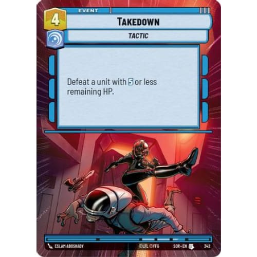 Takedown (Hyperspace) (342) - Spark of Rebellion Foil