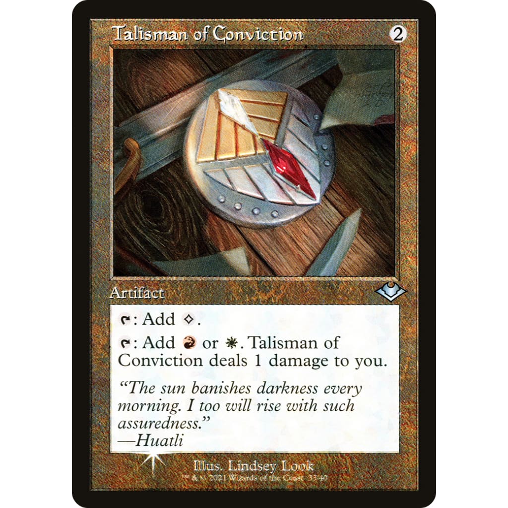 Talisman of Conviction (H1R-033) Etched Foil - Single