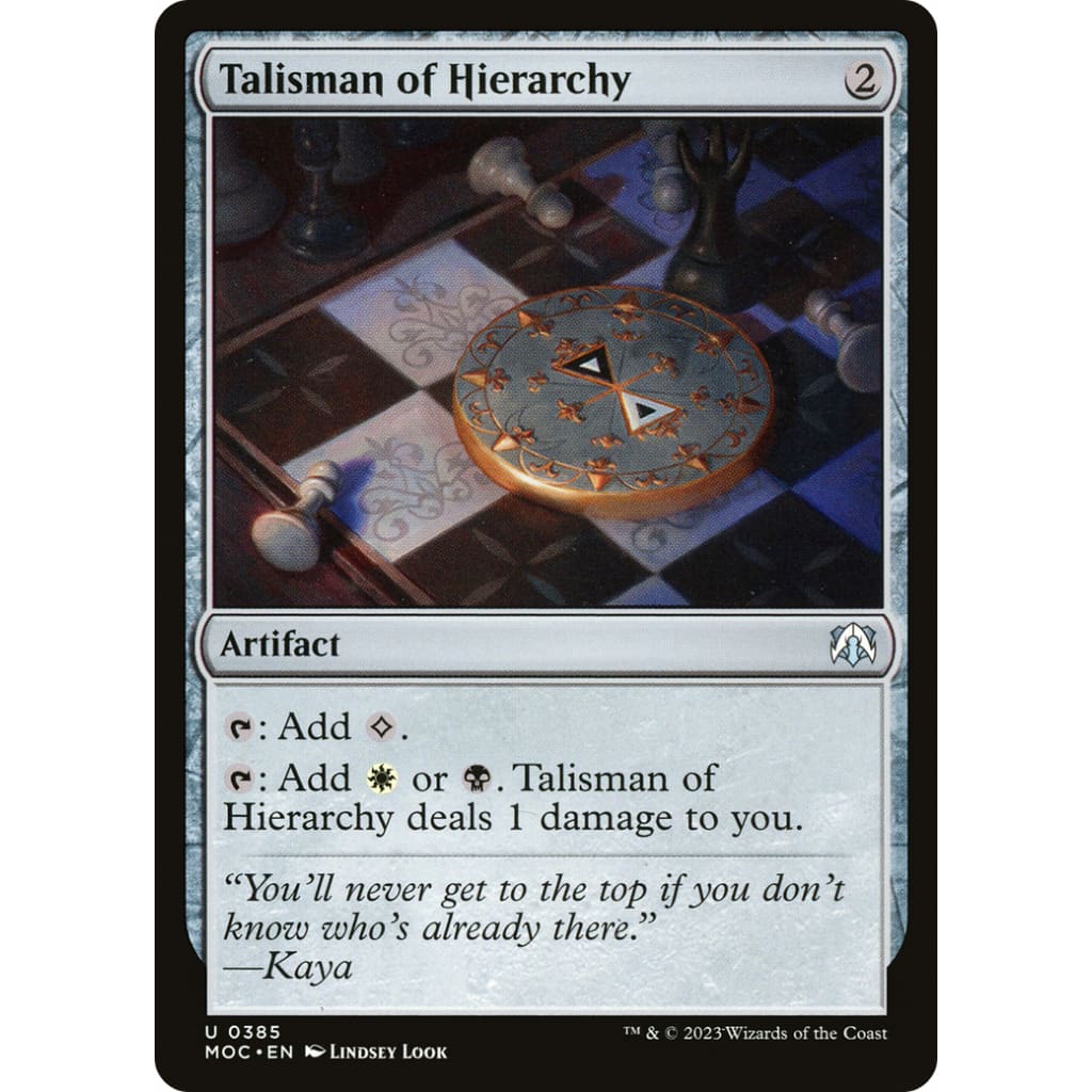 Talisman of Hierarchy (MOC-385) - Single