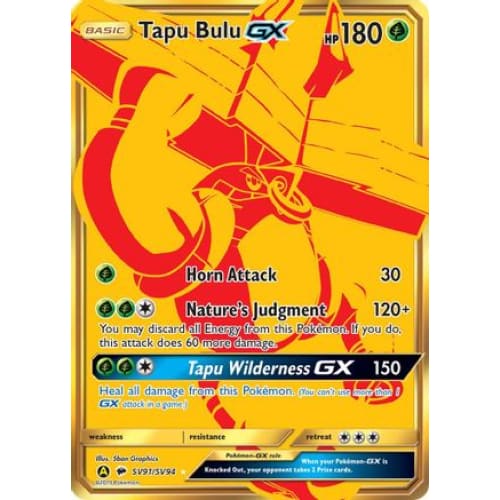 Tapu Bulu-GX (SV91/094) Secret Rare Holofoil - Single