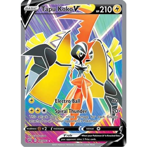 Tapu Koko V (147/163) Ultra Rare Holofoil - Single