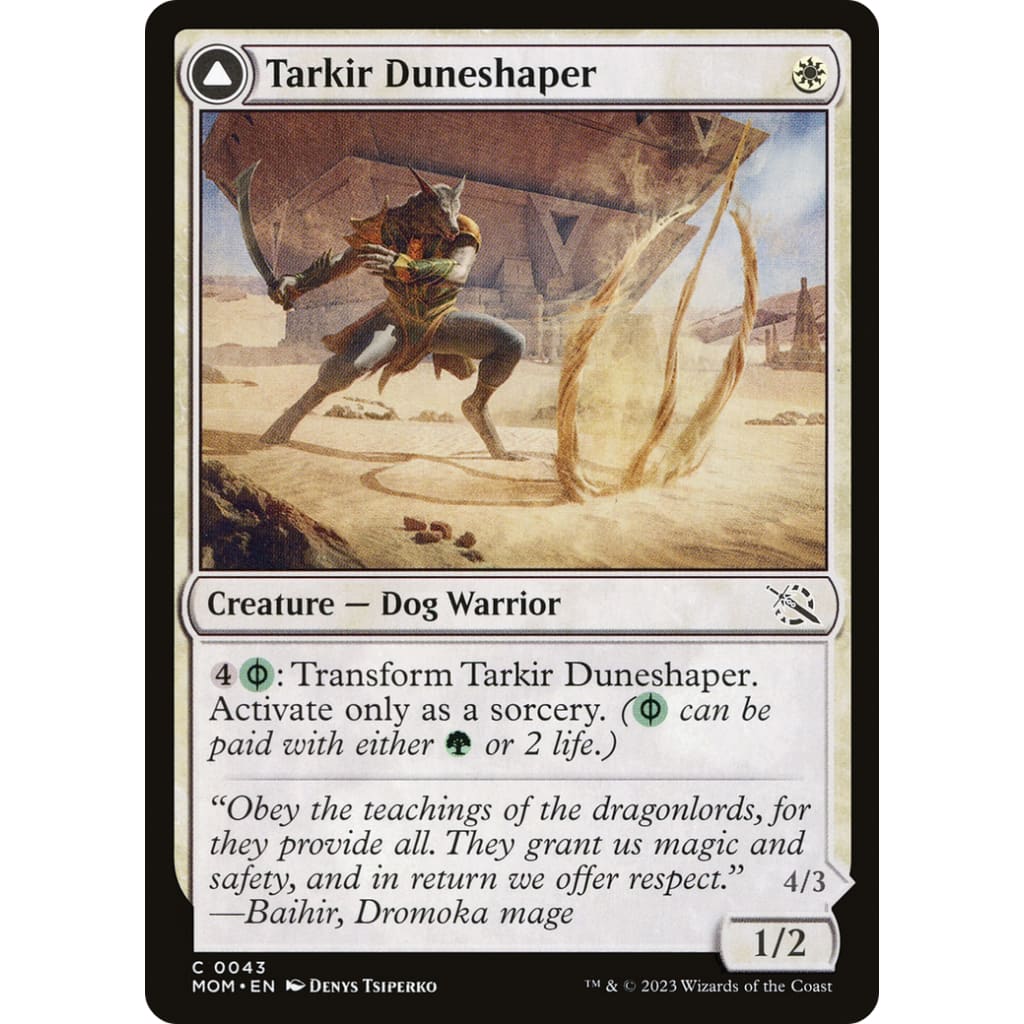 Tarkir Duneshaper // Burnished Dunestomper (MOM-043) Foil