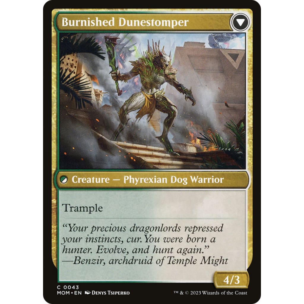 Tarkir Duneshaper // Burnished Dunestomper (MOM-043) Foil