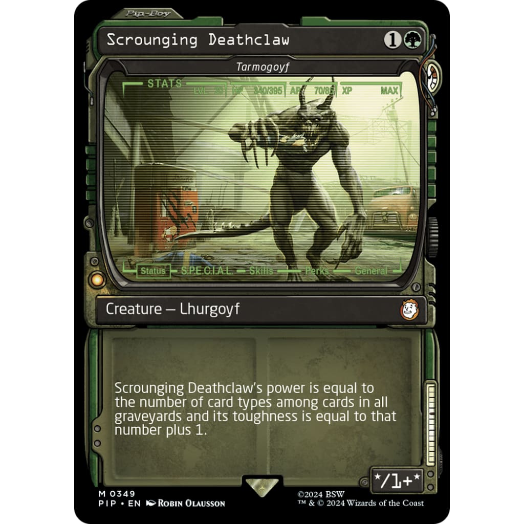 Tarmogoyf / Scrounging Deathclaw (PIP-349): (Showcase) Foil