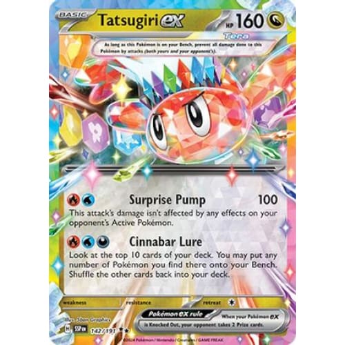 Tatsugiri ex (142) Double Rare Holofoil - Single