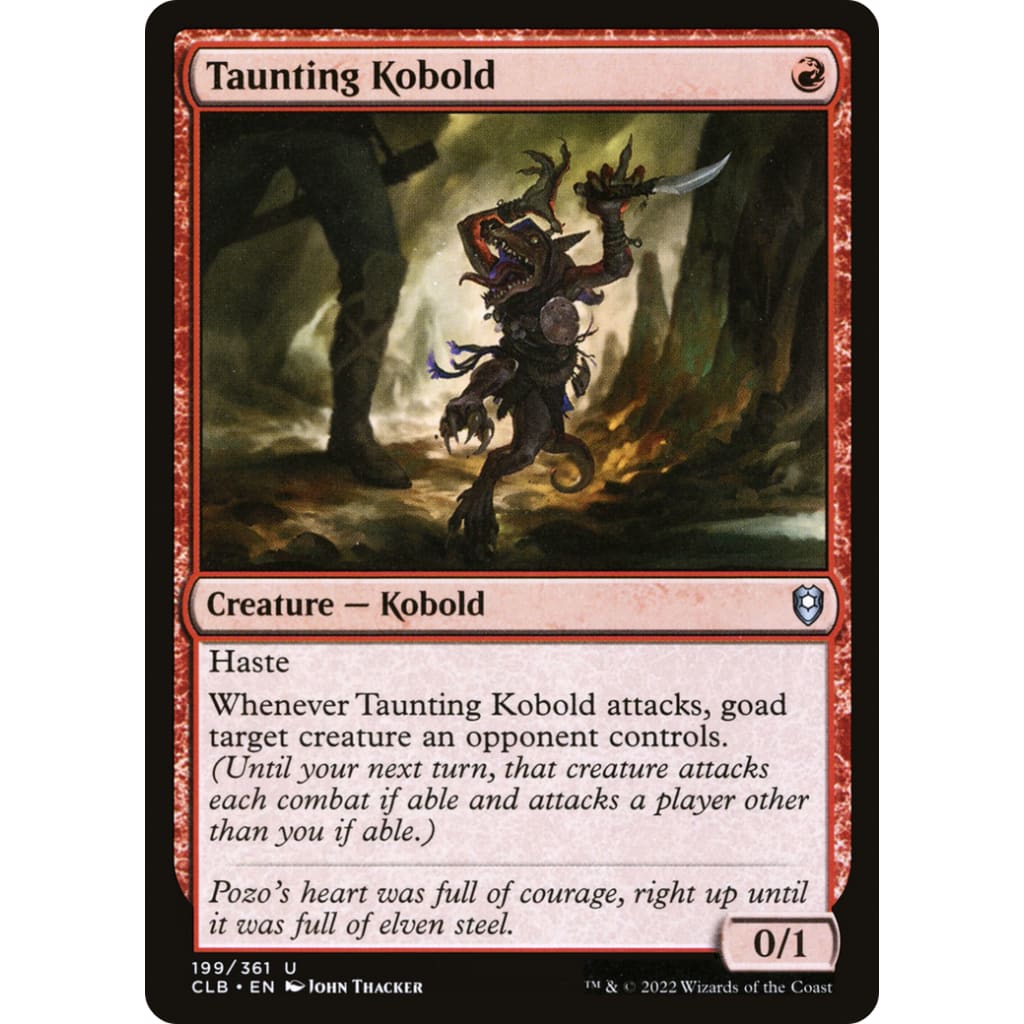 Taunting Kobold (CLB-199) Foil - Single