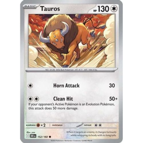 Tauros (152) Common Reverse Holofoil - Single