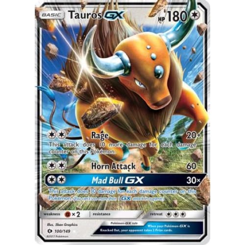Tauros-GX (100/149) Holo Rare Holofoil - Single