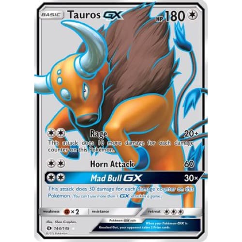 Tauros-GX (144/149) Ultra Rare Holofoil - Single