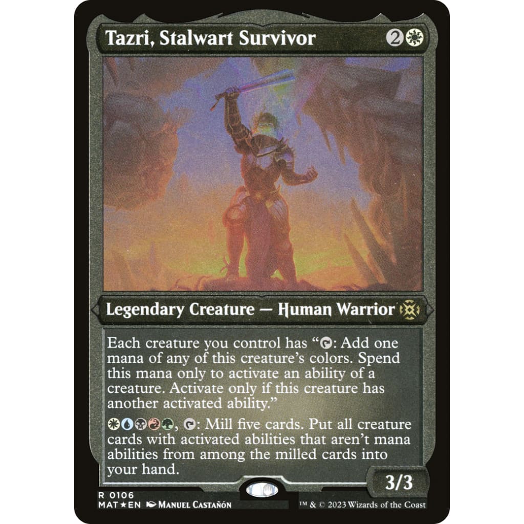 Tazri Stalwart Survivor (MAT-106) Etched Foil - Single