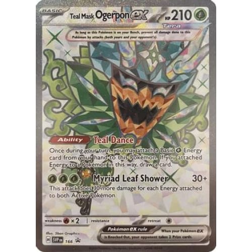 Teal Mask Ogerpon ex - 166 (166) Ultra Rare Holofoil