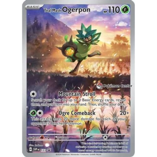 Teal Mask Ogerpon (Pokemon Center Exclusive) (123) Promo