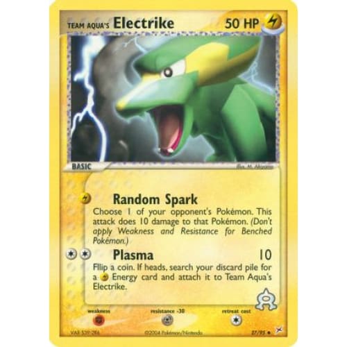 Team Aqua’s Electrike - 27/95 (27) Uncommon Reverse