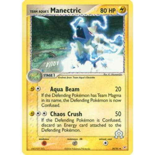 Team Aqua’s Manectric (029/095) Uncommon Reverse Holofoil