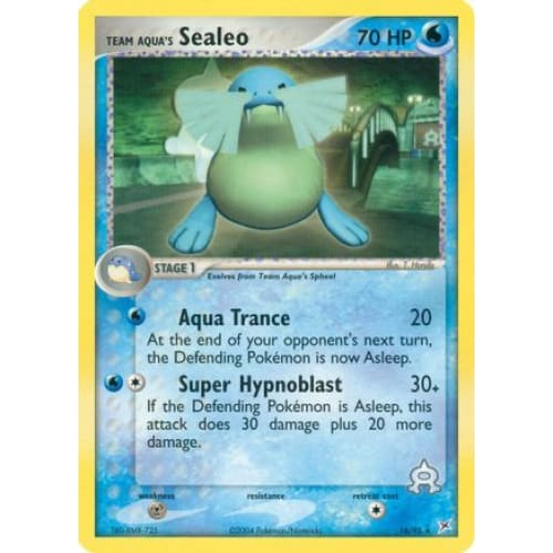 Team Aqua’s Sealeo (016/095) Rare Classic Reverse Holofoil