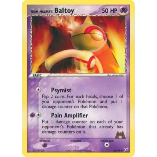 Team Magma’s Baltoy (032/095) Uncommon Reverse Holofoil