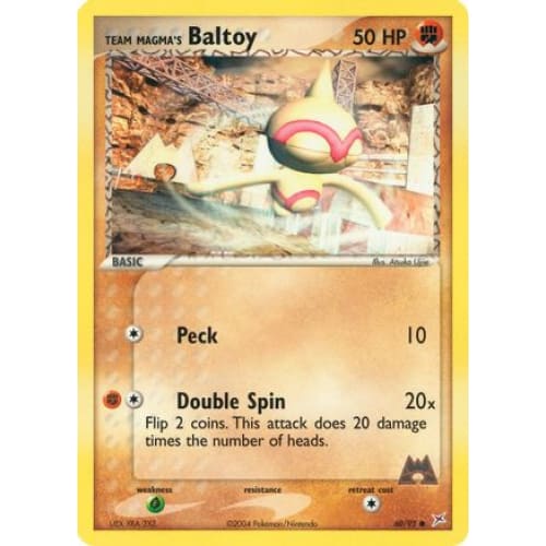 Team Magma’s Baltoy - 60/95 (60) Common Reverse Holofoil