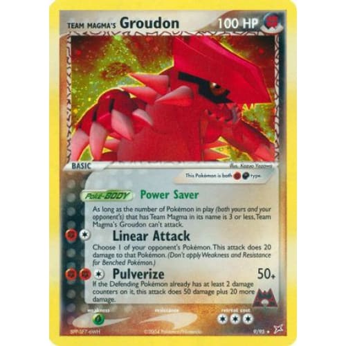 Team Magma’s Groudon (009/095) Holo Rare Holofoil - Single