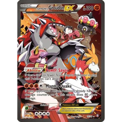 Team Magma’s Groudon-EX (015/034) Ultra Rare Holofoil